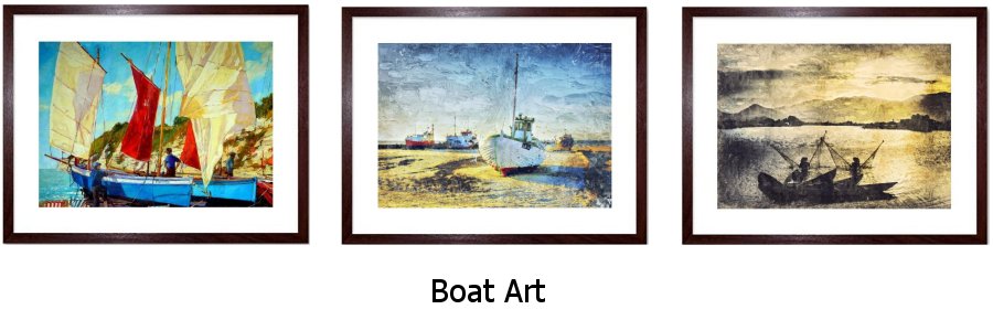 Boat Art Framed Prints